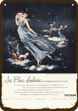 1948 TEXTRON Vintage Look DECORATIVE METAL SIGN - SEXY WOMAN IN LINGERIE SIEBEL  picture