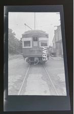 C. 1940s Texas Electric Railway Interurban Trolley Rear View Photo Negative picture