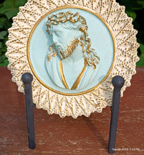 Vintage Christianity Jesus Christ Crown of Thorns Wall Plaque Relief Hanging picture