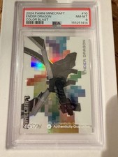 Panini 2024 Minecraft Ender Dragon Color Blast Insert #10 PSA 8 picture