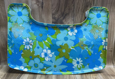Vintage MCM 1970's Flower Power Baby High Chair Fiberglass Tray Table Kitchen picture