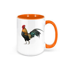 ROOSTER COFFEE MUG, Rooster, CHICKEN FARMER MUG, FIGHTING GAME, FARM HOUSE, FARM picture