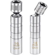 14mm & 16mm Spark Plug Socket Set for 9/16