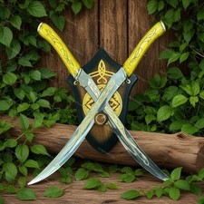 Legolas Sword Daggers The Hobbit LOTR Greenleaf Duo with Plaque Gift for Fans picture