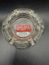 Vintage Ramada Inn Glass Ashtray Hotel/Motel, Cigarette 4.25