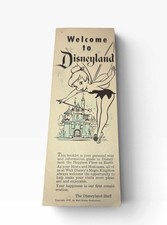 Vtg 1957 Disneyland Park Welcome Guide Brochure Booklet w/Map Tinker Bell Rare picture