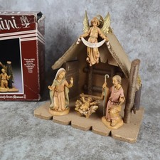 VTG 1983 Fontanini Nativity Scene Holy Family Baby Jesus Mary Joseph Italy picture