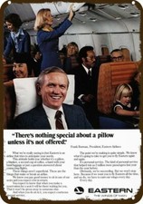 1977 EASTERN AIRLINES Pres Frank Borman Vintg-Look DECORATIVE REPLICA METAL SIGN picture