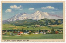 Panoramic View of Mt. Shasta, California 1940s picture