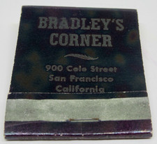 Bradley's Corner Gay Bar San Francisco California 900 Cole Street Matchbook picture