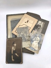 Antique Victorian Edwardian Photo Lot Studio Framed Portrait Flapper 1920s picture