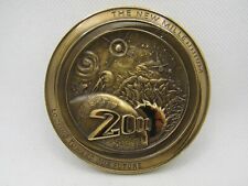 VTG The New Millennium Looking Toward Our Future Medallion Y2K Brass Paperweight picture