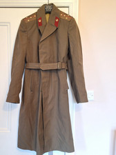 Original Soviet USSR Army Captain's Wool Greatcoat Cold War Pre-1980 picture