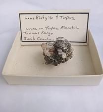 Topaz Bixbyite natural crystal mineral specimen from Utah USA picture