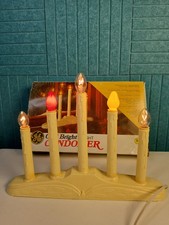 Candolier Light Electric Window Drip Candle Christmas VTG W/Box 5 Light GE picture