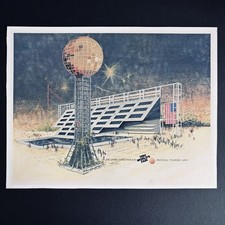 Original 1982 WORLD'S FAIR  Poster  SUNSPHERE Knoxville TN   Signed    17