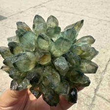 New Find green Phantom Quartz Crystal Cluster Mineral Specimen Healing 200g+ 1pc picture