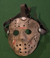 Friday the 13th Freddy Vs Jason Voorhees Hockey Mask Resin With Leather Straps  picture