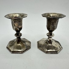 Vintage Condisco Japan EP Electro Plated Zinc Stick Candle Holders 3.5