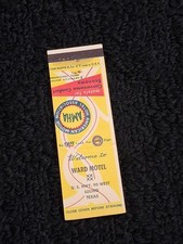 Vintage Texas Matchbook “Ward Hotel” Luling picture