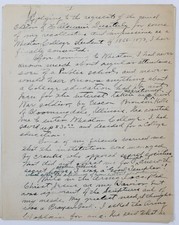 William Irving Phillips Wheaton Class of 1873 5pp Manuscript Blanchard Civil War picture