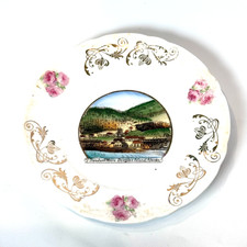 DOUGLAS ISLAND Mines AL ALASKA Antique Souvenir China TRINKET DISH PLATE picture