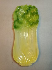 MCM Celery Shaped Serving Dish Ceramic Vintage Made In Japan picture