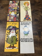 Vintage Humorous Birthday Greeting Cards Lot of 4 Hallmark Jesters Contemporary picture