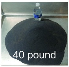 40-lbs Magnetite black sand, Montana, pure magnetic fine 30 mesh, Zen meow, gold picture