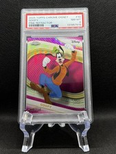 Topps 2025 Chrome Disney Goofy Pink Refractor #32 PSA 8 36/250 picture