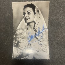 Vintage Carmen Sevilla Signature Original Autograph Cinema Postcard picture
