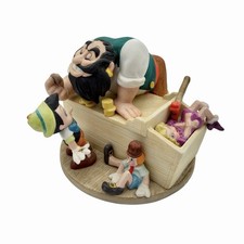 VTG 1985 Disney Heroes & Villains Pinocchio & Stromboli Limited Edition Statue picture