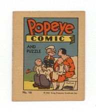 Popeye Comic and Puzzle/Game #16 FN 6.0 1933 picture