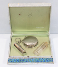 Vintage Deauville Perfume Powder Compact Vanity Box Set Richard Hudnut picture