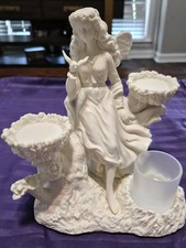 PartyLite White Fairy P7298 Ariana's Garden Candle Holder In Box No Issues picture