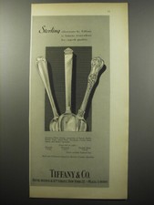 1955 Tiffany & Co. Silverware Advertisement - Flemish, Hampton and English King picture