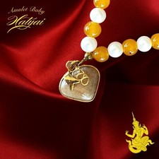 + free gift bracelet pendent heart shape  with beads pearl+orange color picture