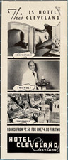 1937 Hotel Cleveland Print Ad Comfortable Friendly Rooms Vintage Ephemera picture