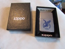 Vintage Never Fired Zippo Cigarette Lighter High Polish F.O.E Eagle B 2000 XVI picture