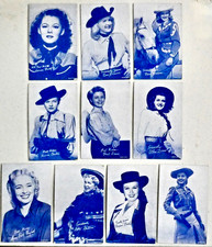 Vintage 1950s Lot 10 POPULAR COWGIRLS Arcade Cards RENO BROWNE GAIL DAVIS & more picture