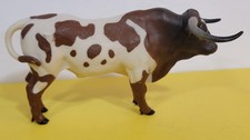 Papo Texas Long Horn 51156 Bull 2013 Domestic Farm Animal Figure RARE RETIRED picture