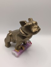 Vtg 1968-79 Mack Truck Gold Plated Bulldog Hood Ornament Pat 87931 24oz Mascot picture
