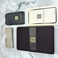 VTG Givenchy Silver Tone Textured Lighter With Original Box And Papers picture