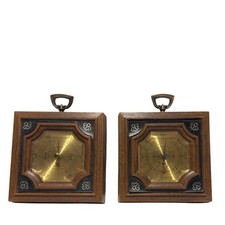 Springfield Weather Station Set Barometer Thermometer Humidity Wall Vintage MCM picture