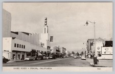 Garey Ave, Fox Movie Theater, Hotel, Cafe, Pomona CA California Postcard 1950s picture