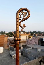 Antique Brass Crozier Staff Crosier Bishop Quality Craftsmanship, 72