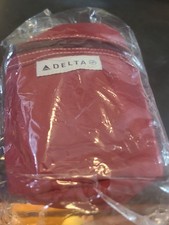 NIP DELTA Airlines Elite Business First Class Flight Amenity Kit - RED BAG picture