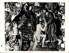 LG56 1955 Original Photo BAPTISM OF CHRIST TAPESTRY OF LIRIA PALACE OF MADRID picture