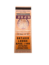 ONTARIO LODGE  Matchbook Matchcover - ONTARIO, CALIFORNIA picture
