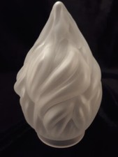 Small FLAME or TORCH SHADE 2 & 1/4 inch base / Vianne Style Flame Shade picture